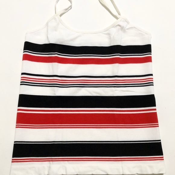 NWT 4pc Grip Cami Tank Top Lot L/XL Striped Nylon Spandex Red Yellow Black Orang - Picture 4 of 8